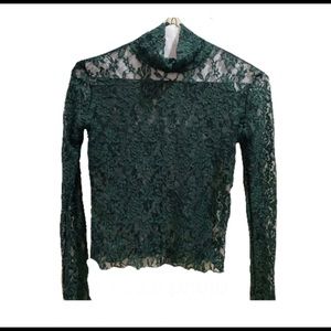 Green Floral Blouse